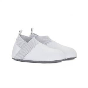 NEW STONZ kid's yale vegan soft slip-on baby shoes in haze grey